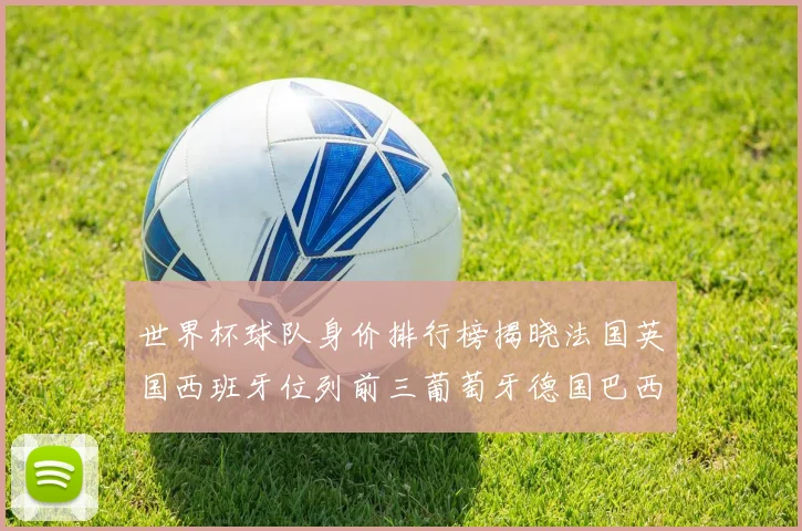 世界杯球队身价排行榜揭晓法国英国西班牙位列前三葡萄牙德国巴西身价均超九亿欧元